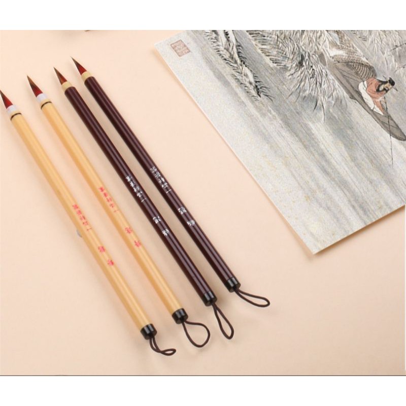 Bút lông tiểu hồng mao (nâu và vàng)